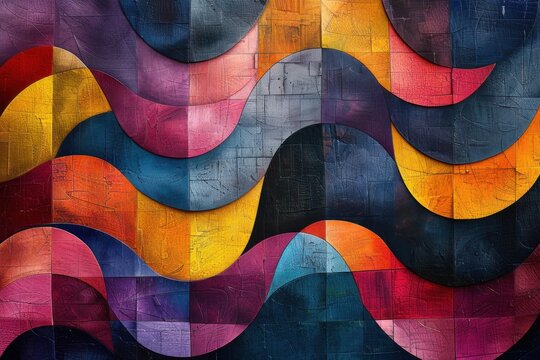 abstract background in colors and patterns for International Credit Union Day