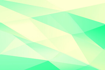 ライトグリーンの背景、ミント、幾何学模様、ポリゴン、ビジネス