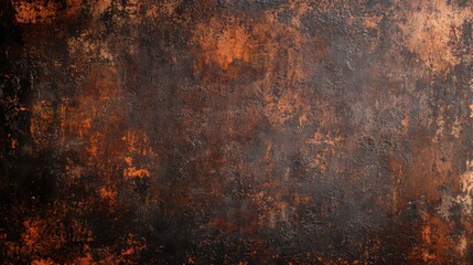 Textured dark metal surface with rust and patina