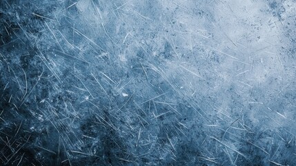 Obraz premium Textured blue metal surface with scratches and patterns