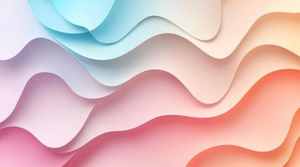 Fototapeta premium Abstract gradient background with soft pastel colors blending smoothly, perfect for text overlay