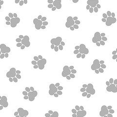 Fototapeta premium Dog and cat paw foot print background