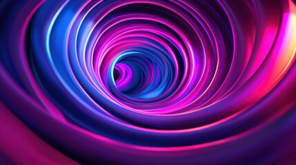 Obraz premium Abstract digital artwork includes a circle background. The design is geometric and round.