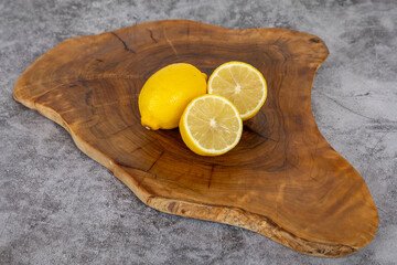 lemon on a table