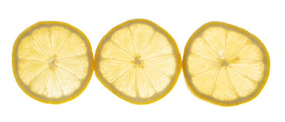 
Lemons, white background