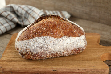 Fresh Baked Sourdough Bread with Beatiful Scoring