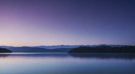 Fototapeta premium minimalist gradient from deep blue to light purple, creating a smooth transition