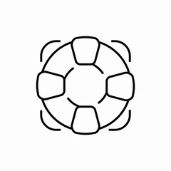 Obraz premium float lifeguard icon sign vector