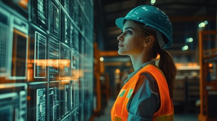 The Engineer Analyzing Digital Displays
