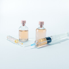 syringe and medicine