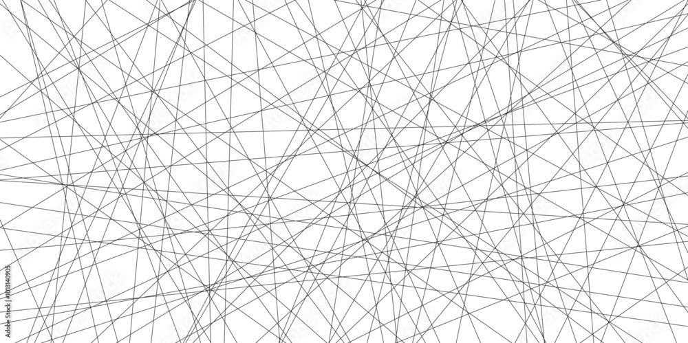 Aufkleber Abstract black lines with white background. Creative and geometric shape with luxury pattern and paper texture design. abstract background with stripes for website design Technology background.	