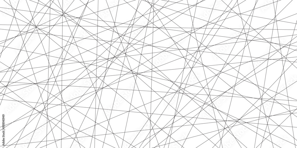 Poster Abstract black lines with white background. Creative and geometric shape with luxury pattern and paper texture design. abstract background with stripes for website design Technology background.	
