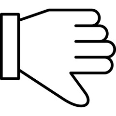 Fototapeta premium Thumbs Down Icon