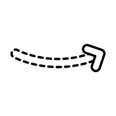 Dashed Arrow line icon