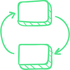 Business infographics icons with different diagram vector illustration. Abstract data visualization, marketing charts and graphs. Business statistics, planning and analytics, forecasting growth rates