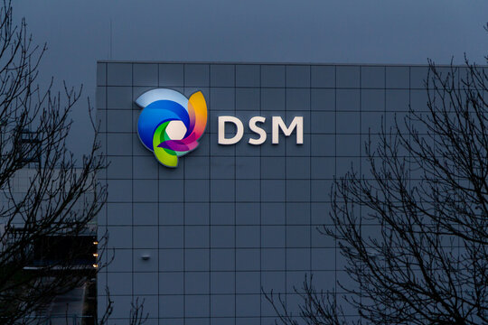 DSM is a Dutch multinational corporation active in the fields of health, nutrition and materials. 5 January 2021. DSM Building Apolloweg 11 in Leeuwarden in the Netherlands. 