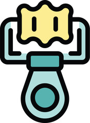 Vector illustration of a smart fingerprint door lock system, perfect for security and technology related designs