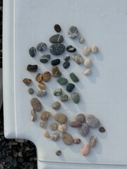 pebbles of different colors