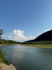 Obraz premium river and mountains