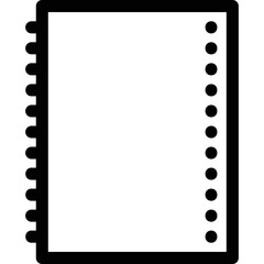 Simple vector icon notebook