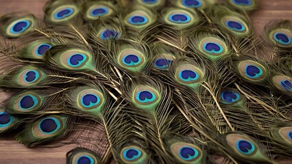 A bunch of peacock feathers used in Vastu to promote peace, harmony, and protection. Ideal for placing in living rooms or prayer areas to clear negative energy.