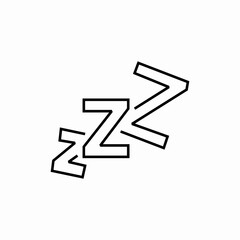 sound Zzz icon sign vector