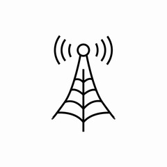 tower signal icon sign vector