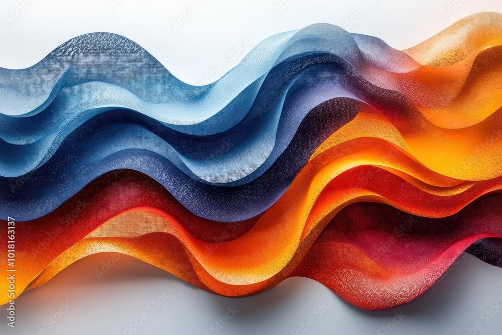 Poster Abstract Wave Pattern