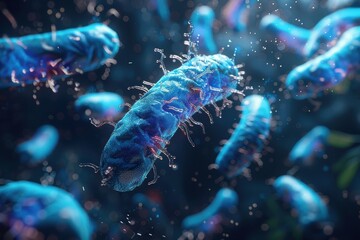 The role of probiotics in gut health: microscopic insights into digestion.