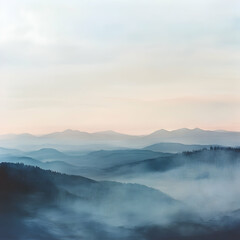 Fototapeta premium sunrise over the mountains