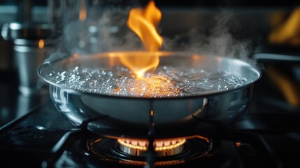 Boiling Water on a Stovetop