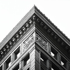 detail of the facade of a building