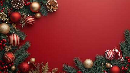 Christmas Ornament Border.