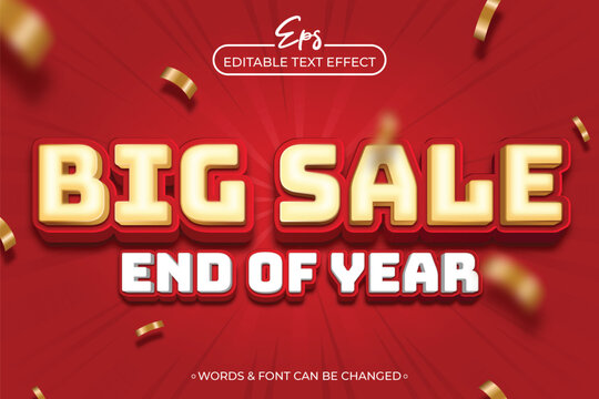 a red poster for big sale with gold letters
