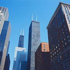 Obraz premium city skyline