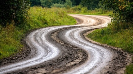 Winding Country Road
