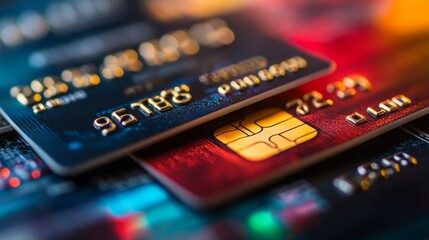 Credit Cards Closeup.