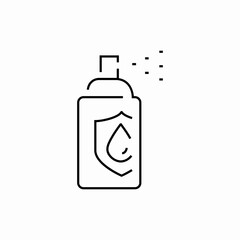 antiseptic spray icon sign vector