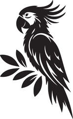 Parrot silhouette vector design