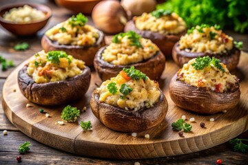Stuffed Baked Mushroom Caps - Delicious Appetizer Ideas for Food Lovers
