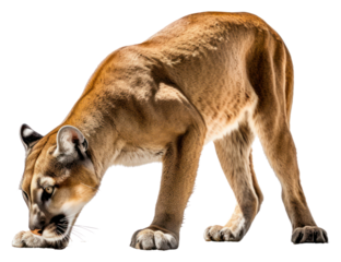 PNG Cougar wildlife animal mammal.