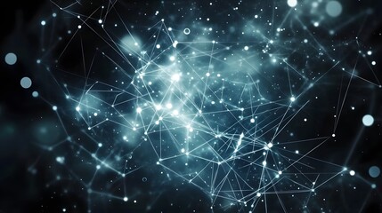 Fototapeta premium Abstract Network Connection Background Digital Technology Cyberspace Internet Data Communication