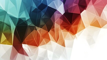 Obraz premium Abstract Geometric Background with Colorful Polygonal Pattern