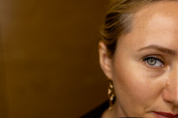 makeup artist doing eyelash lamination for a client