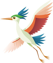 Naklejka premium illustration of a flying bird