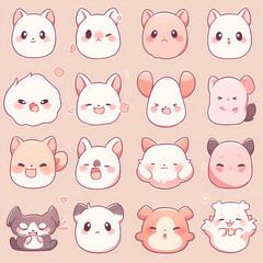 Obraz premium A group of cute animals