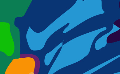 Abstract background with Untidy Shapes for poster