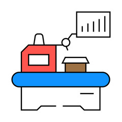 lean manufacturing mechanical engineer line icon vector. lean manufacturing mechanical engineer sign. isolated symbol illustration