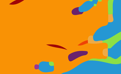 Abstract background with Untidy Shapes