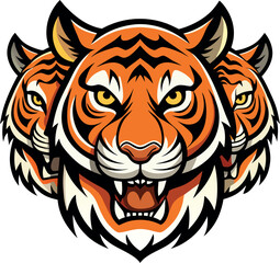 tiger head vector illustration